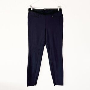 CLEARANCE - Cambio Rosalind Navy Blue Ponte Knit Pull On Skinny Pants